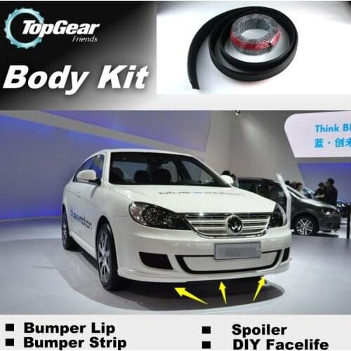 Bumper Lip Deflector Lips For Volkswagen VW Lavida Front Spoiler Skirt For TopGear Friends Cars Tuning View / Body Kit / Strip