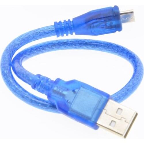 Micro USB Cable for arduino with DUE R3 D1 mini NodeMcu V3 TP4056 18650 Board 30CM