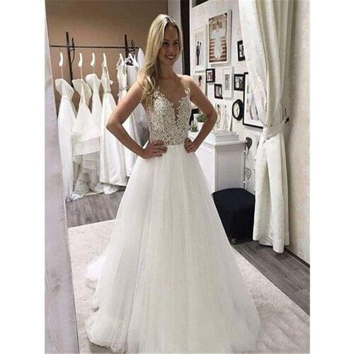 KIVARY Sleeveless Wedding Dresses