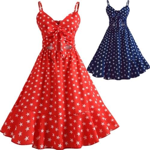 Girl Summer Dress Mini Casual Sexy Spaghetti Strap Crop-Top Beach Dress Women Sundress Short Dress Multicolor Star Vestidos