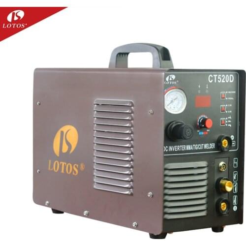 The lotos CT520D 110/220V Multifunctional electric arc welder dc inverter 200a hangzhou welding torch