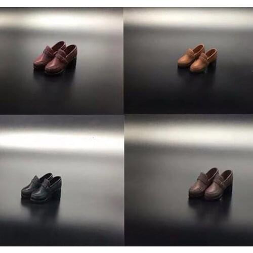 1/6 Scale Soldier Japanese Girl Female Student Leather Shoes Simulation Shoes 12'' Action Figure Toy Model Accessories