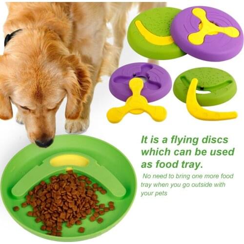 H&JOY Novel Pet Dog Flying Discs Multi-purpose Dog Toys for Small Large Dogs Interactive Puppy Toy For Pets Dogs Accessories