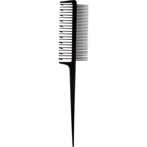 Professional 2-Way Plastic Weaving Sectioning Foiling Comb For Hair Dyeing/Highlighting/Balayage