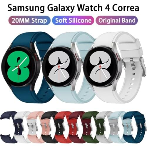 Newest 20mm Watch Strap For galaxy watch4 40MM/44mm Band sport wrist bracelet watchband samsung galaxy watch 42mm/Watch Active