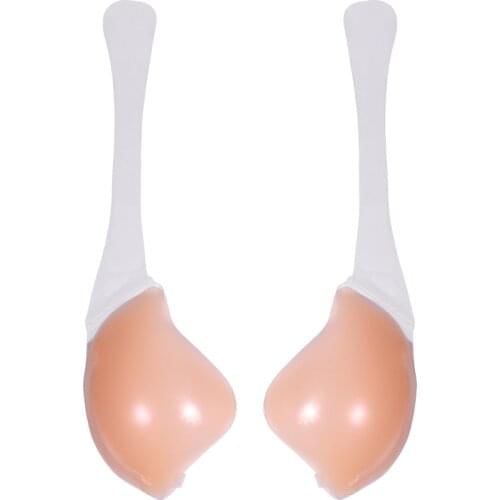 Push-Up Silicone Bra A B C D Plus size Sexy Lady Invisible Strapless Bra Bras Self -Adhesive Sticky Gel Backless BH For dress