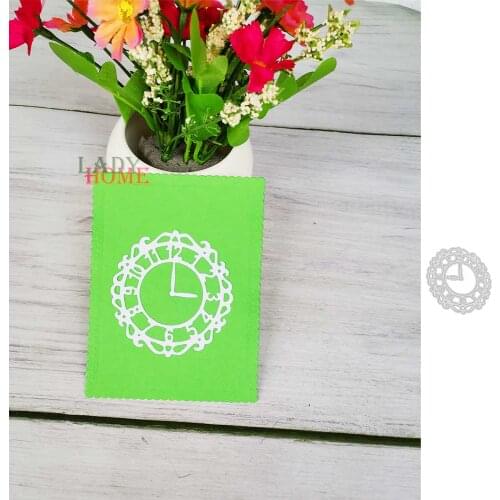 Time Clock Craft Metal Cutting Dies Mold Punch Stencil for DIY Scrapbooking Paper Album Photo Card Making New Dies Cut