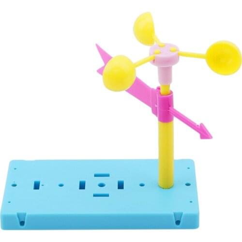 Fun Toys Plastic Physics Experiment Homemade Wind Vane DIY Materials Home School Educational Kit For Children Gifts