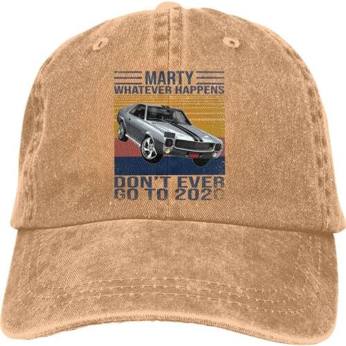 Vintage Retro Car Baseball Cap Men Marty Whatever Happens Don't Go To 2020 Caps colors Women Summer Snapback Caps