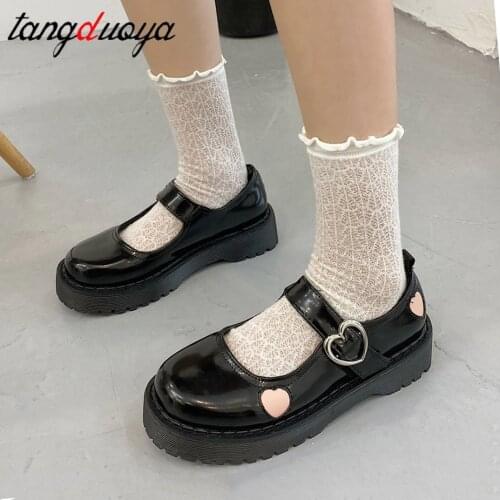 Lolita shoes women japanese sweet black cosplay shoes kawaii shoes women lolita sneakers cute shoes kawaii zapatilla mujer 2021