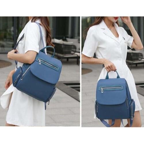 Free Shipping New Korean Style Design Waterproof Oxford Travel Backpack Womens High Capacity Zipper Double Shoulder Bags