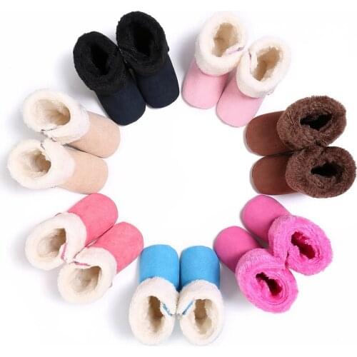 Winter men and women 0-1 years old baby high to help warm soft snow boots baby shoes toddler shoes