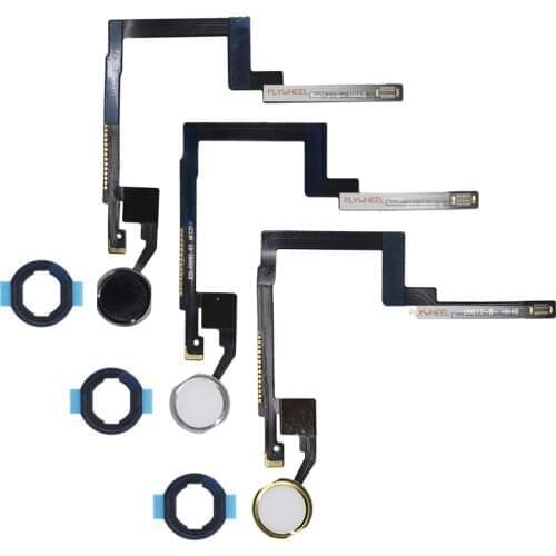 10pcs/lot Home Button with Flex Cable For iPad Mini 3 A1599 A1600 Menu Button Replacement Parts With Rubber