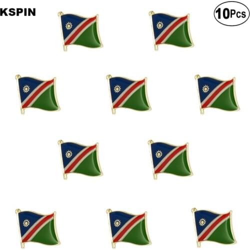 Namibia Flag Lapel Pin Flag badge Brooch Pins Badges 10Pcs a Lot