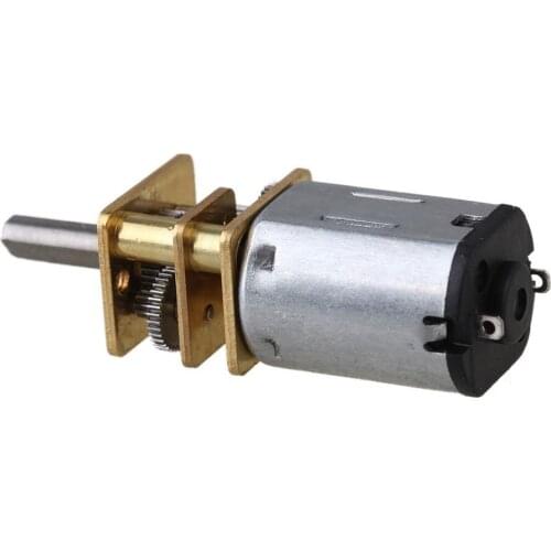 12mm Silver GA12-N20 300RPM Miniature Metal Electric 6v DC Gear Motor Gearwheel with 10mm Output Shaft