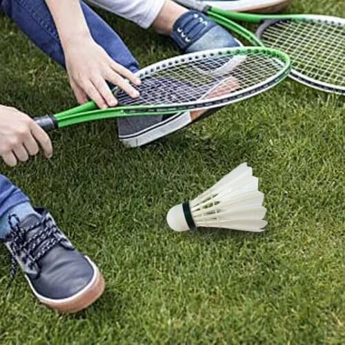 12Pcs/Barrel Goose Feather Shuttlecocks Straight Hair High-density Coil Badminton Balls Accessories for Professional Players