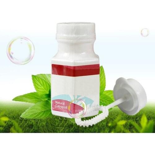 17.7ml natural Catnip spray Menthol Flavor make the kitten excited Interactive Catnip Bubbles Toys bubble blaster for cats