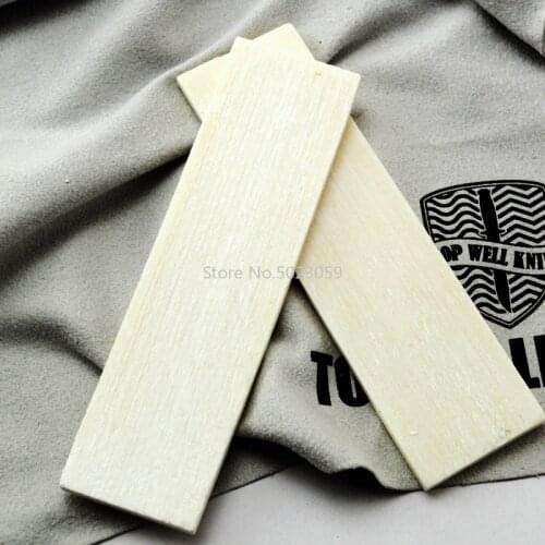 2Pcs DIY Knife handle Material Bovine bone patch for Knife handle Produce material 95x25x4mm