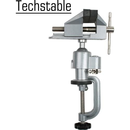 2 In 1 Multifunction Table Vise Bench Aluminium alloy 360 Degree Rotating Universal Clamp Units Vise Mini