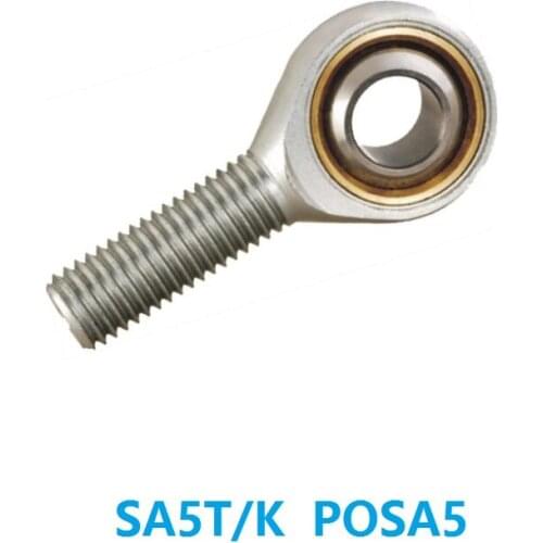 20pcs SA5T/K P0SA5 5mm Rod Ends Plain Bearings Fish Eye Rod End Joint Bearing