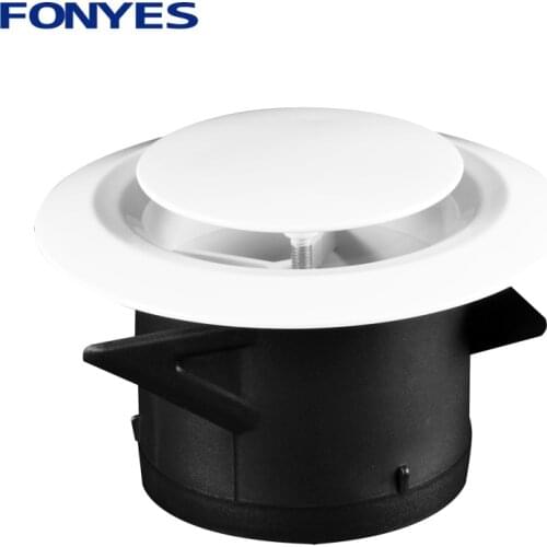 3/4/6 inch Plastic air vent cover bathroom wall ceiling exhaust pipe ventilation grille for round duct 75/100/150mm