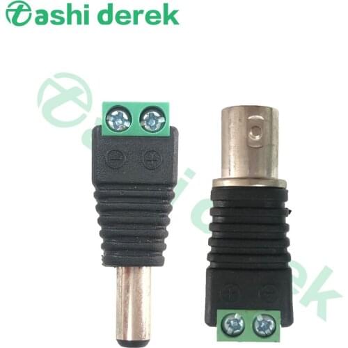 5pairs Male and Female Conenctors Test Tool Accessories 5pcs Male+5pcs Female Connectors for Security Cctv Cameras