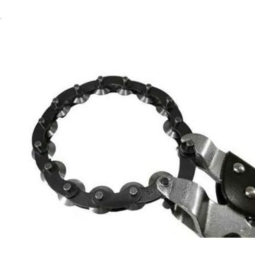 Car Exhaust Tube Cutting Industrial Vise-Grip Locking Chain Clamp for Automobile Exhaust Pipe Maintenance for Car R7UB