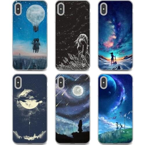Night-Sky-Child-Stars-Space-Galaxy Cell Phone Cover For Huawei Nova 2 2i 3 3i Y3 Y5 Y6 Y7 Y9 Prime 2015 2016 2017 2018 2019