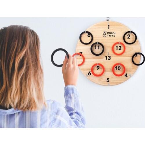 Wooden Ring Toss Game Montessori Toys For Children Adult Antistress Amazing Party Games Kids Funny Sports Toy Play Indoor