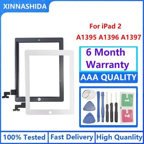 For iPad 2 Digitizer Screen Touch A1395 Digizer A1396 A1397 Touch Digitizer Sensor