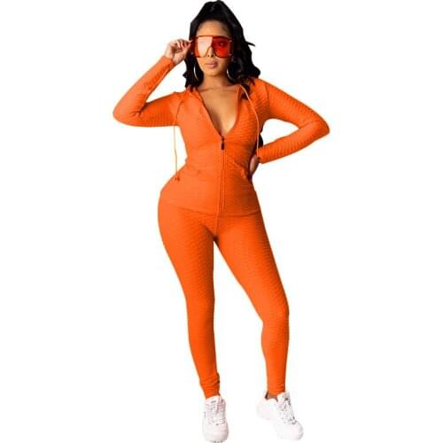 CXUEY Hooded Zipper 2 Piece Gym Set Women Sportswear Push Up Workout Clothes for Women Fitness Clothing 2020 Active Wear Yellow