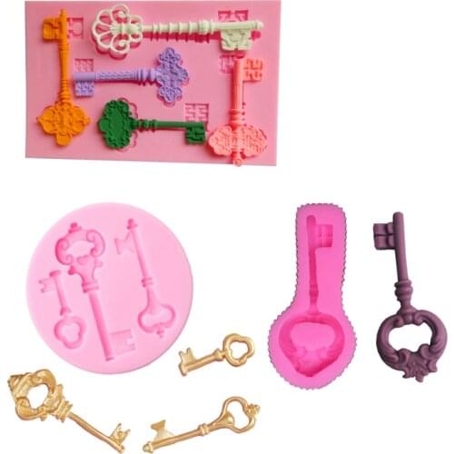 Big Key Cooking Tools Fondant Diy Cake Silicone Moulds Chocolate Baking Decoration Candy Resin Craft