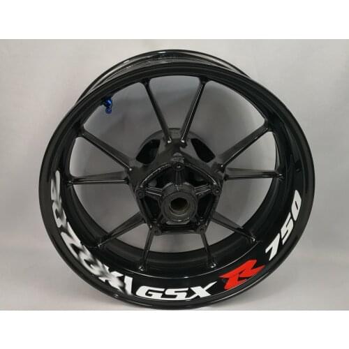 For Suzuki GSXR750 motorcycles wheel stickers waterproof Reflective Rim decals Front & Rear custom inner rim