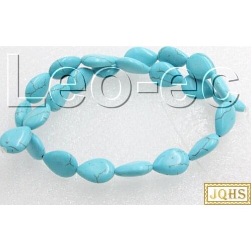 Natural 13X18mm melon seeds turquoises Loose Strand For Jewelry Making 15" V1286