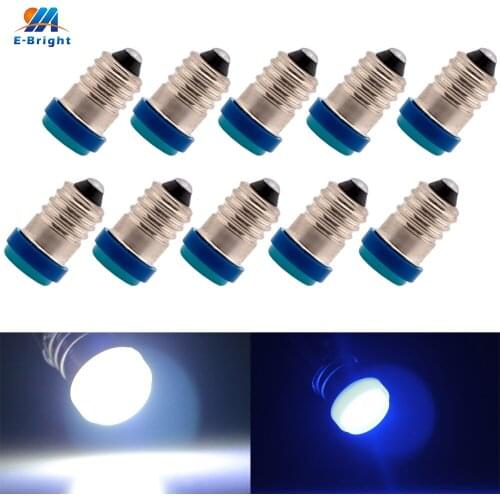 New!! 10X E10 1 SMD F10 1 LED LED Light Bulb White Clearance Lights 12V Super Bright Auto Led White Blue