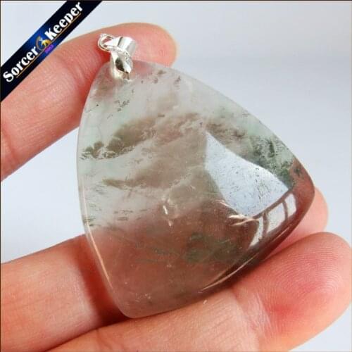 New Genuine Natural Rainbow Fluorite Crystal Stones Reiki Healing Women Necklaces Pendant Beads Jewelry Craft Making KS738