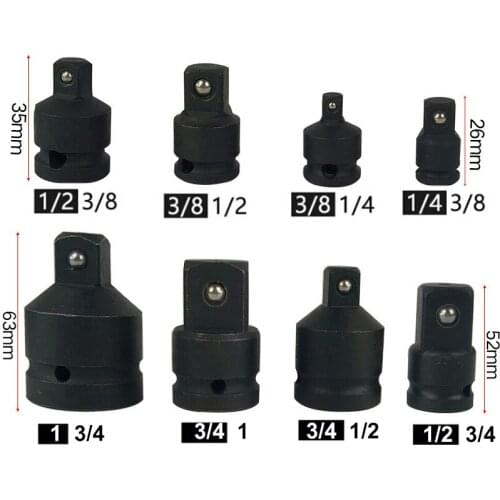 4pcs 1/4 3/8 1/2 Drive Socket Adapter Converter Reducer Air Impact Craftsman Socket Wrench Adapter Hand Tools Set Repair Tools