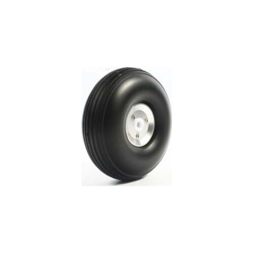RC Airplane PU wheel with CNC Aluminum Hub 3.0'' (D76.2 x H30 x 4mm)