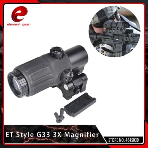 Element Tactical Hunting Rifle Holographic Red Dot Optics Spotting Scopes 3x Magnifier Rifle Airsoft Gun with STS Mount EG5348