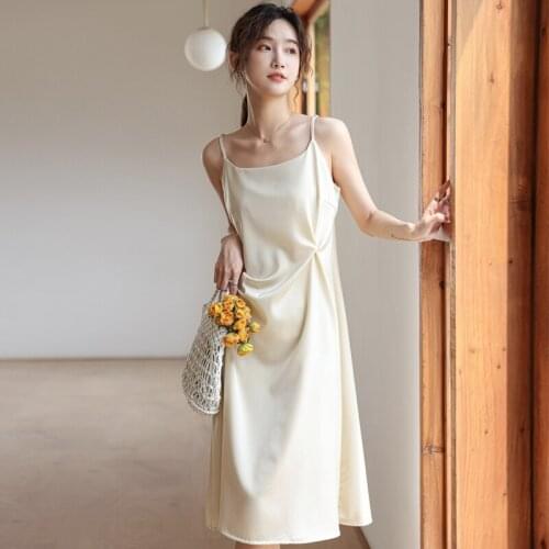 WKOUD Solid Summer Dresses
