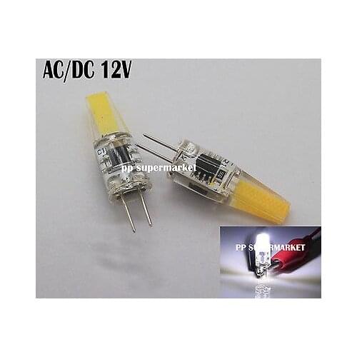Dimmable G4 LED 12V AC/DC COB Light 6W High Quality LED G4 COB Lamp white color