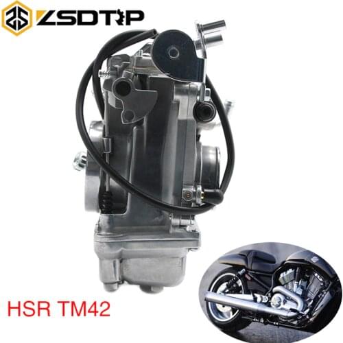 ZSDTRP MIKUNI HSR42 TM42 TM42-8 42mm Accelerator Pump Pumper Carburetor Carb For 4T 600cc-900cc Harley Motorcycle
