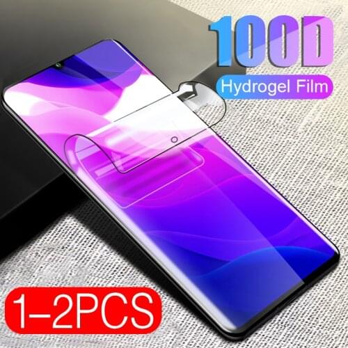 1-2P Tempered glass for xiaomi Mi 10 lite 5G screen protector hydrogel film for xiaomi 10lite xiomi 10 lit light protective film