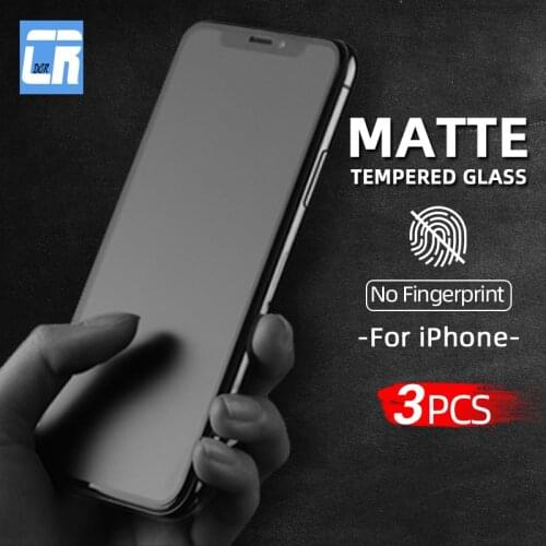 1-3Pcs 9D Frosted Protective Tempered Glass for iPhone 11 Pro XR XS MAX 12 Mini Screen Protector for iPhone 12 Pro Matte Glass