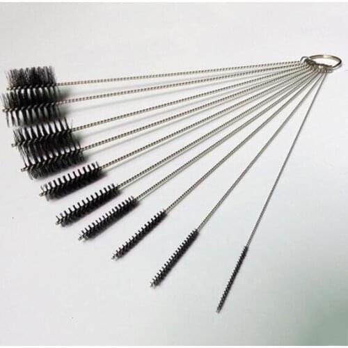 10pcs/set Needle Mouth Airbrush Cleaning Brush Spray Gun Needle&Brush Kit Spray Gun Tattoo Body Piercing Repair Tool