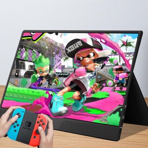 15.6 QLED Phone Game TV Extended Portable Monitor For PC Business Travel 1080P HDR High Light Type C Screen For Switch PS4 XBOX