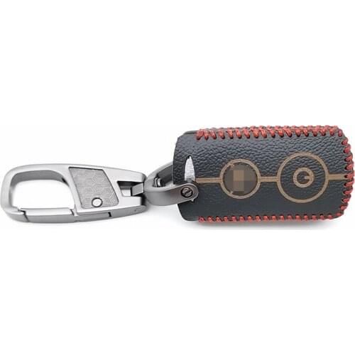 2019 Soft Leather Key Case Cover for Yamaha AEROX NVX155 QBIX JAUNS XMAX300 2 Button Motorcycle Smart Key bag fob Protect Shell