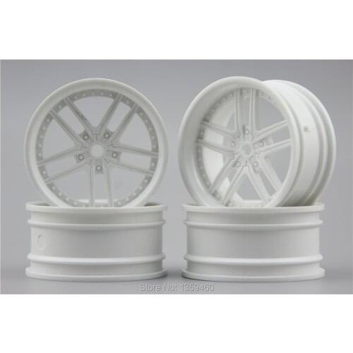 4pcs 1/10 Touring&Drift Wheel Rim GT10NW(Material White) 3mm offset fits for 1:10 Touring&Drift Car 1/10 Rim 11251