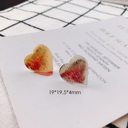 4 pieces / lot AlloyLovewhite k k gold bead capsearings fashion jewelryconnectors for jewelry making making suppliesOther