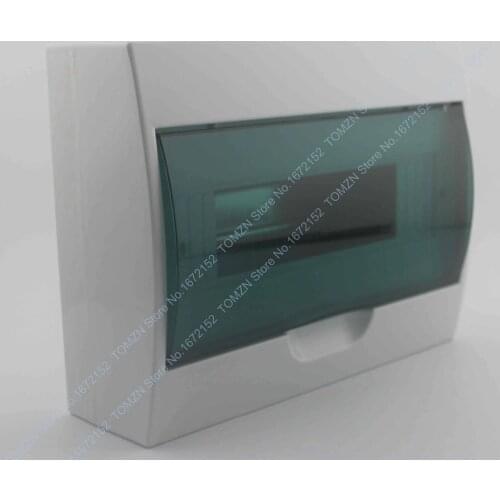 9 - 12 ways Plastic distribution box for circuit breaker indoor on the wall